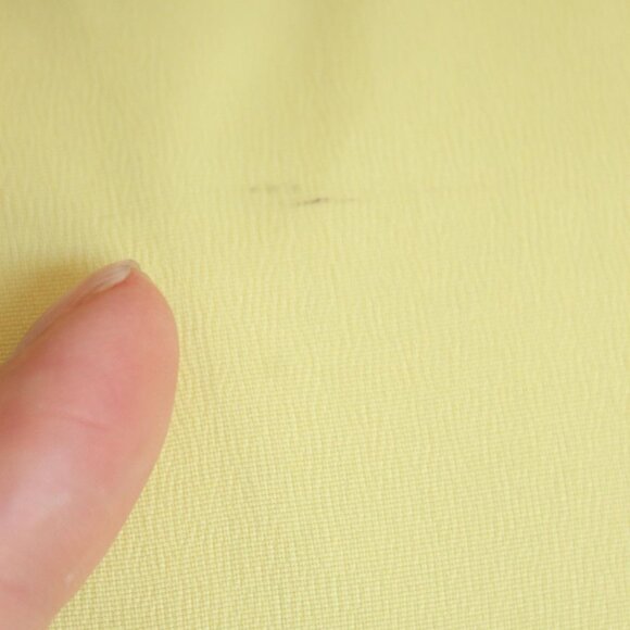 Vintage 1950s Dickie, Suitor by Babe Yellow Blouse Front with Pintucks - Picture 9 of 10